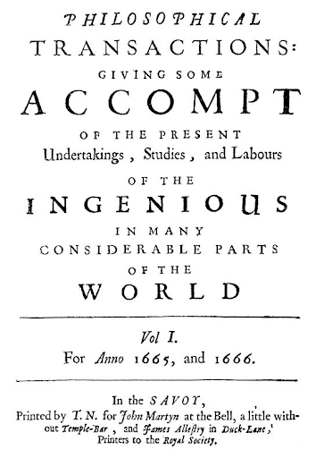 The world’s longest running journal. The Philosophical Transactions of the Royal Society of London continues to this day as the world’s longest running scientific journal.